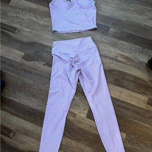 BETTER BODIES Light Purple Tank Top with matching leggings